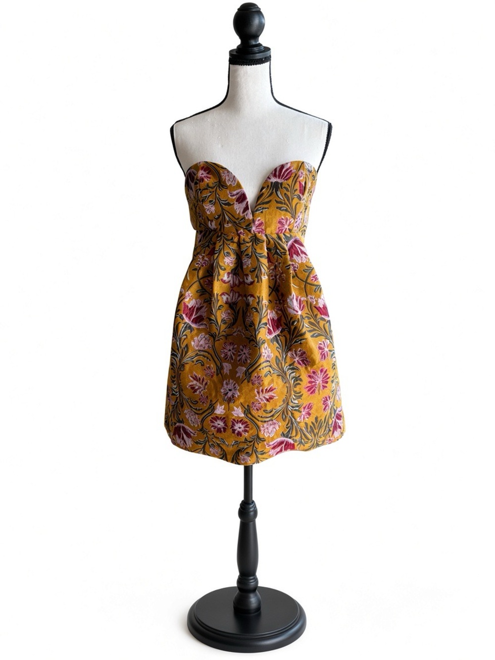 Free People Flores Mini Dress in Yellow